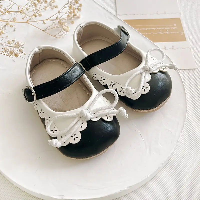 Cross-Border Wholesale Baby Toddler Shoes Soft Sole Baby Girl Pu Shoes Non-Falling Soft Princess Shoes Bow Non-Slip Soft Sole — feature 3