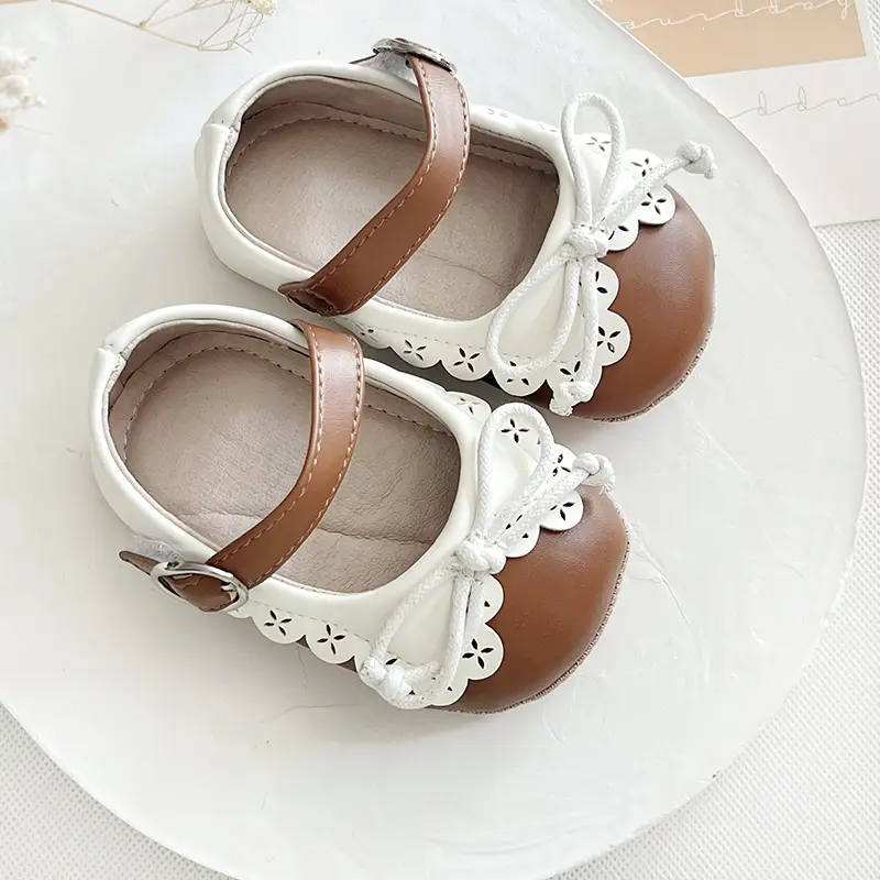 Cross-Border Wholesale Baby Toddler Shoes Soft Sole Baby Girl Pu Shoes Non-Falling Soft Princess Shoes Bow Non-Slip Soft Sole — feature 5
