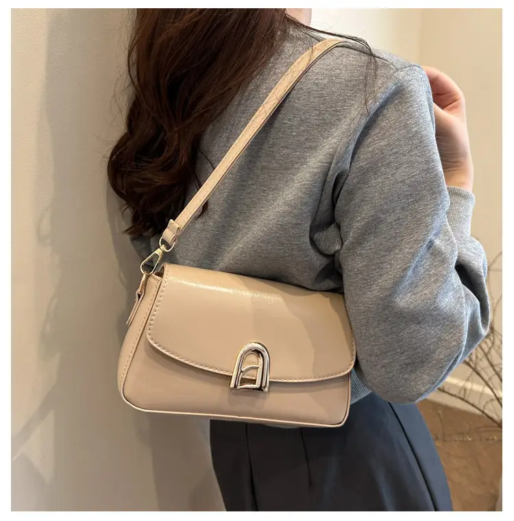 French Style Women Shoulder Crossbody Bag Brown 2025 — feature 8