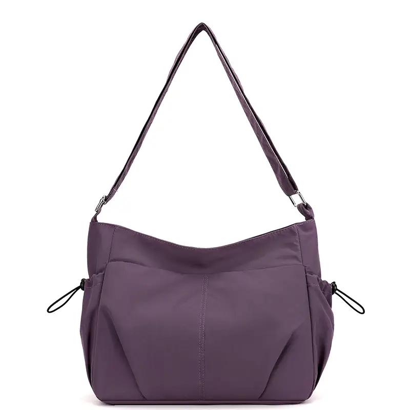 Ultra Lightweight Crossbody Bag Black Waterproof Nylon Multi-Pocket - Image 3