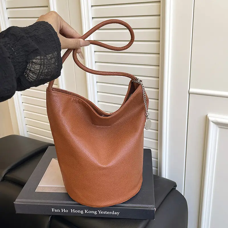 2025 Korean Style Soft Satchel Bucket Bag for Women - Image 7