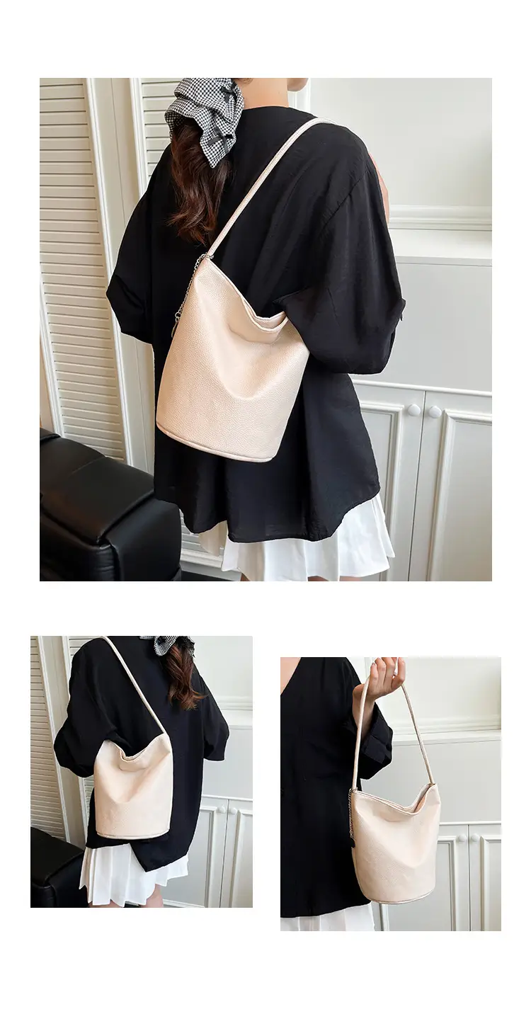 2025 Korean Style Soft Satchel Bucket Bag for Women — feature 19