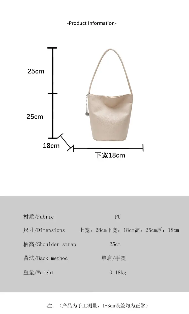 2025 Korean Style Soft Satchel Bucket Bag for Women — feature 2