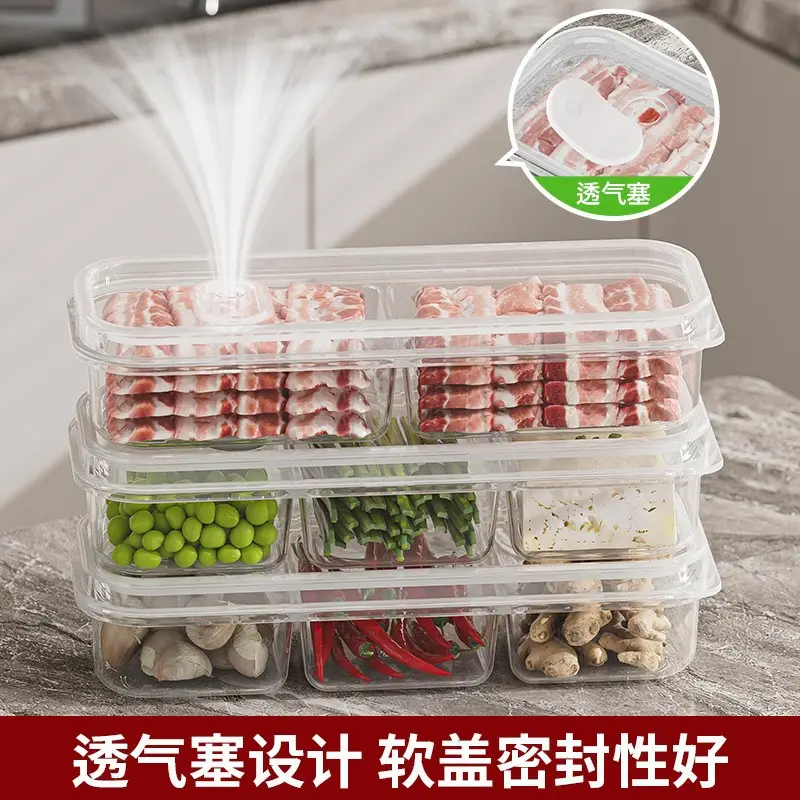 Refrigerator Meat & Veg Storage Boxes Set of 6 - Image 5