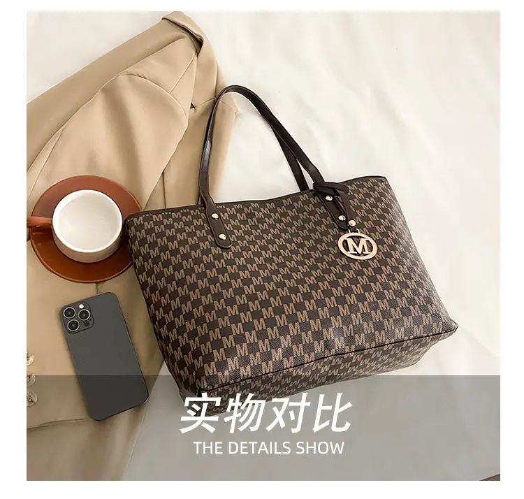 Pink Monogram Shoulder Bag for Women Large Capacity — feature 10