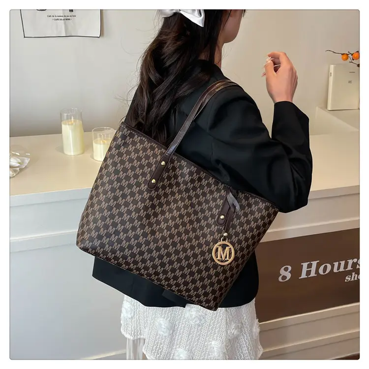 Pink Monogram Shoulder Bag for Women Large Capacity — feature 24