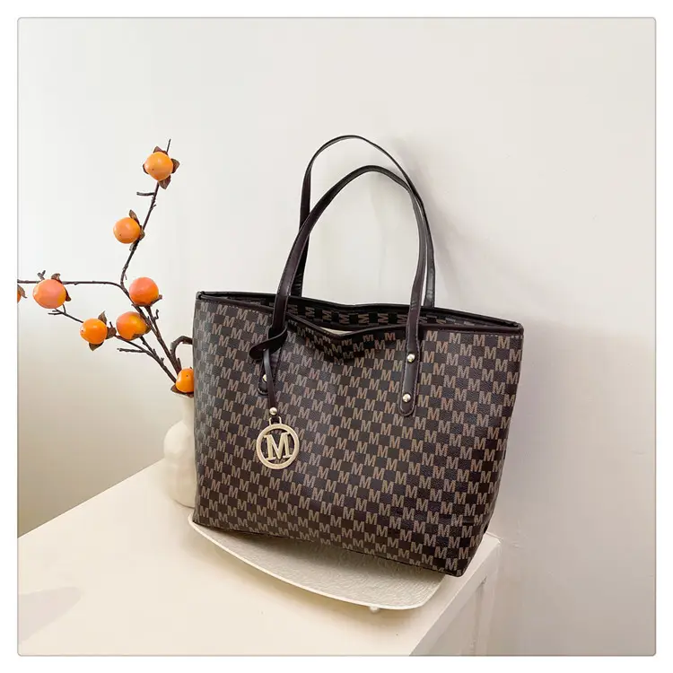Pink Monogram Shoulder Bag for Women Large Capacity - Image 4
