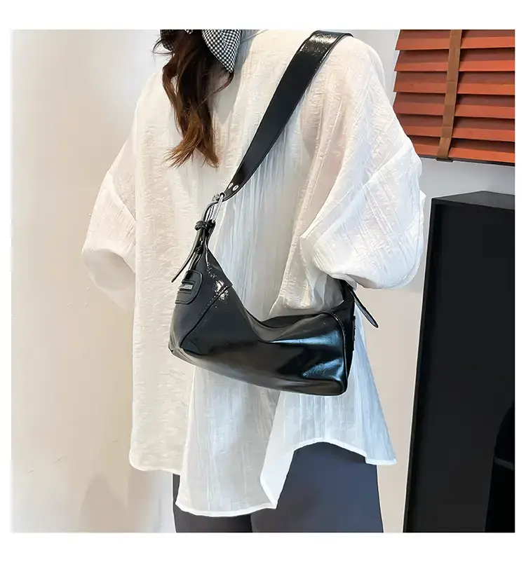 Maroon One-Shoulder Cross Body Tote Bag for Women — feature 12