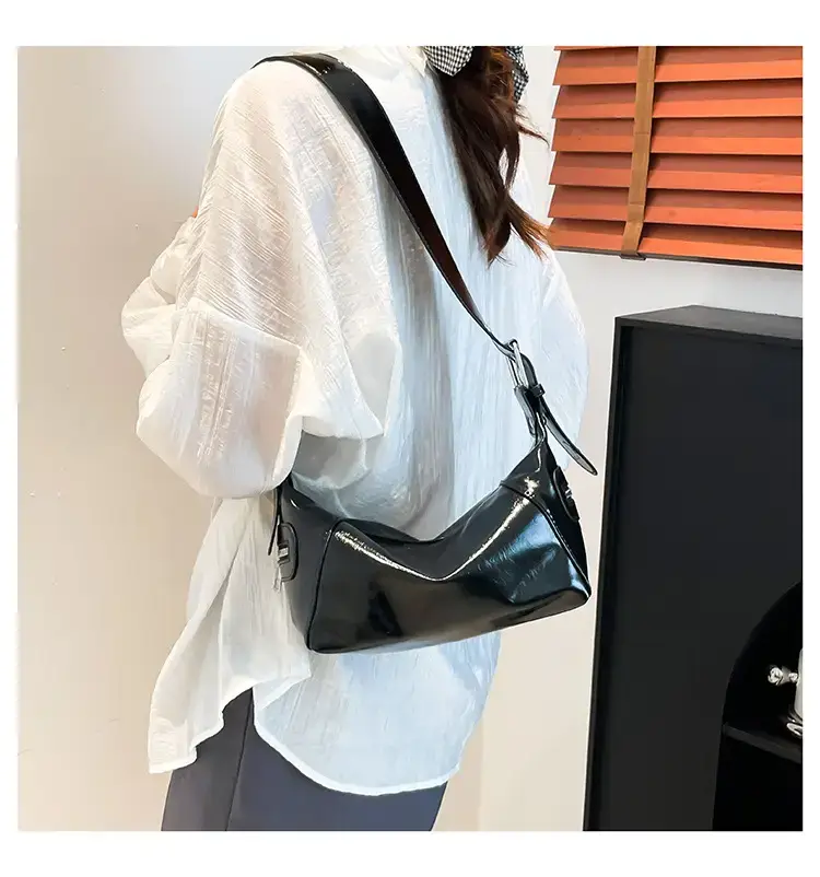 Maroon One-Shoulder Cross Body Tote Bag for Women — feature 13