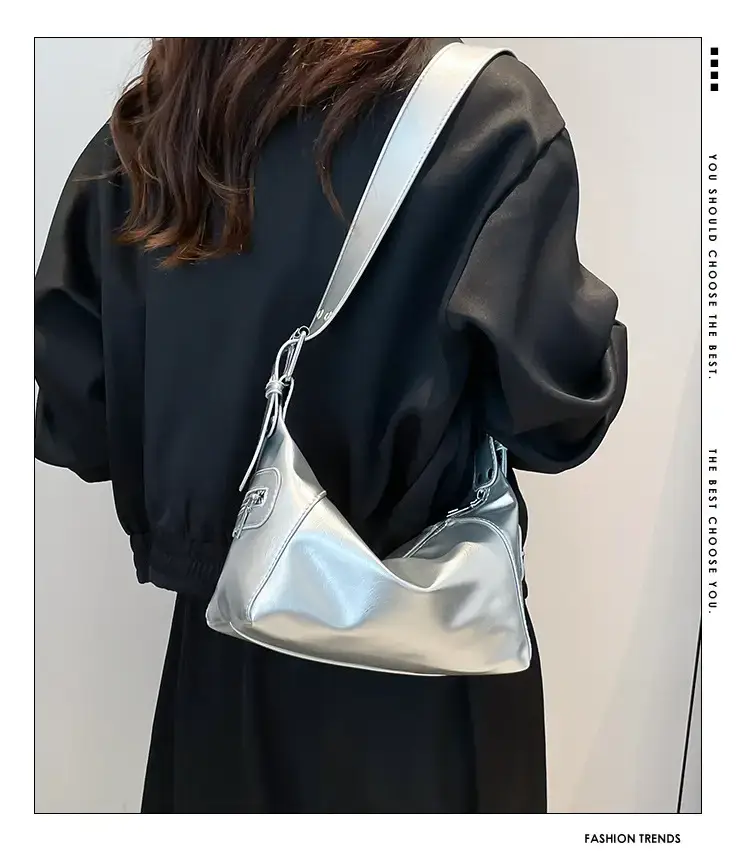 Maroon One-Shoulder Cross Body Tote Bag for Women — feature 2
