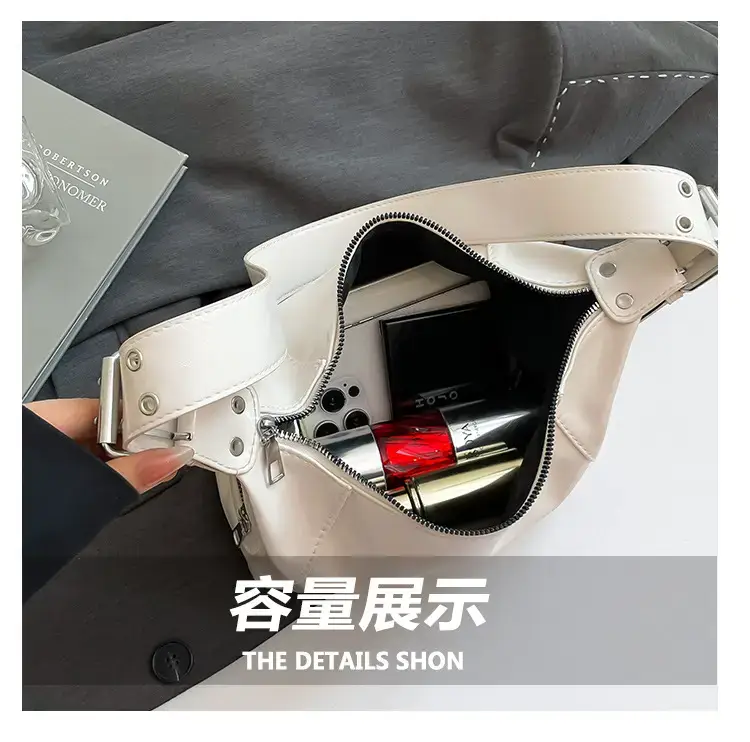 Maroon One-Shoulder Cross Body Tote Bag for Women — feature 8