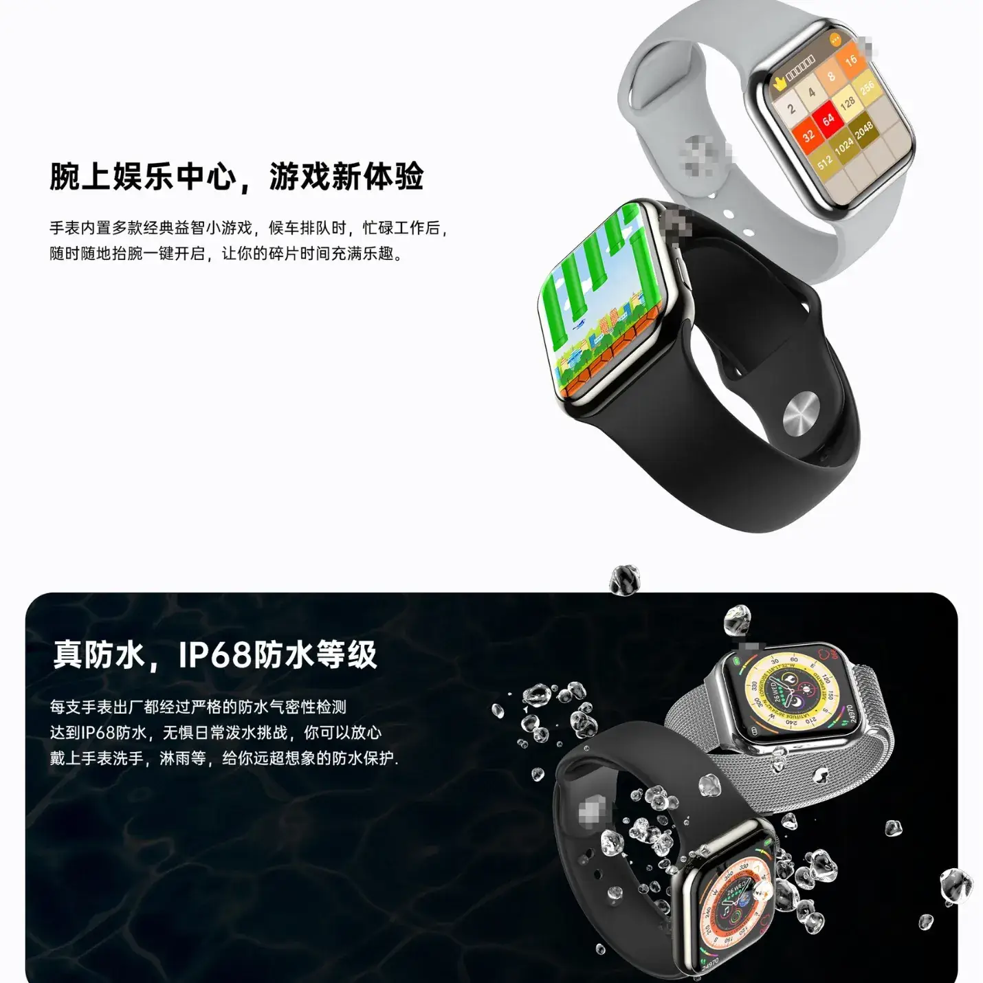 Huaqiangbei S9 Smart Watch with Bluetooth & Health Features - Image 4