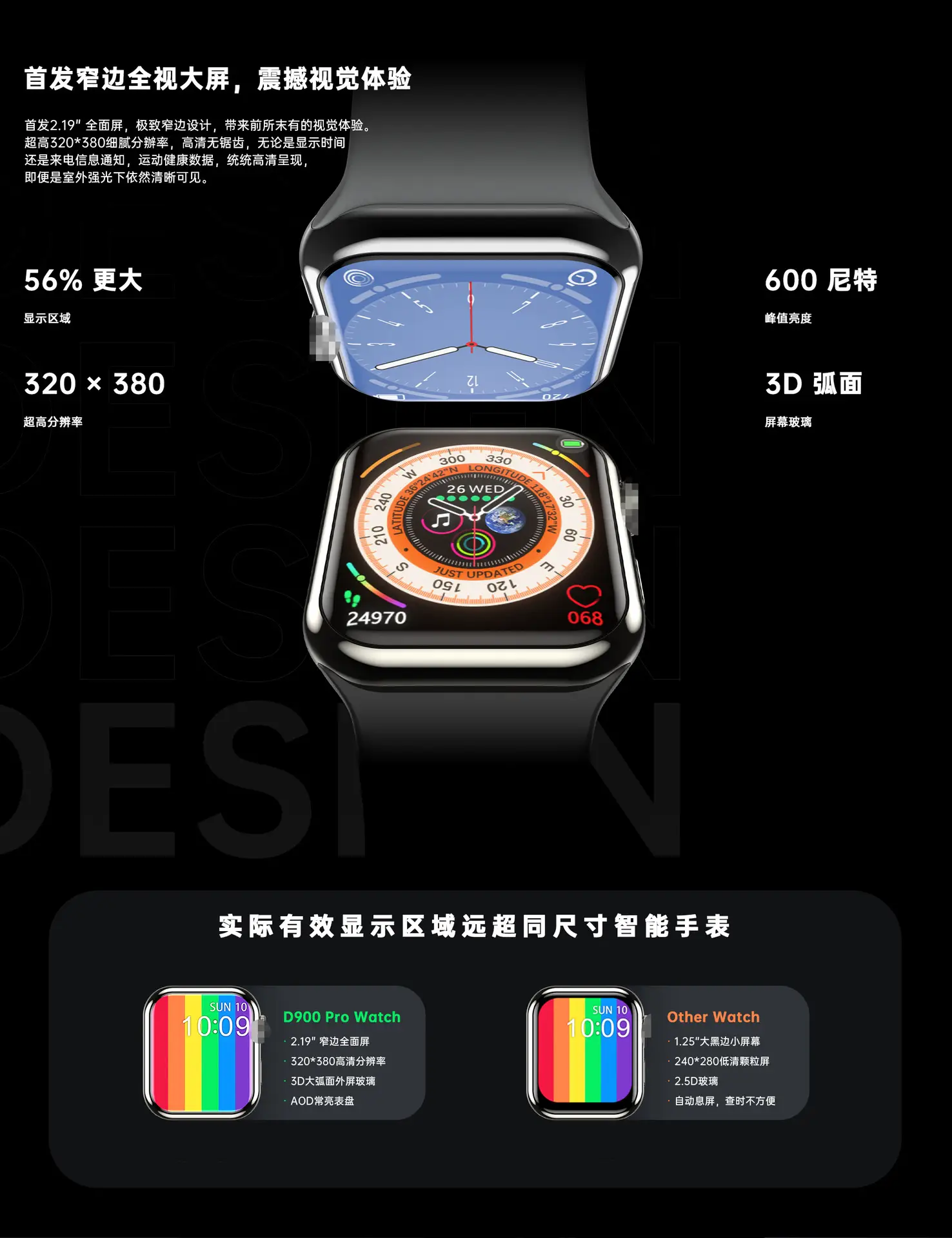 Huaqiangbei S9 Smart Watch with Bluetooth & Health Features — feature 3