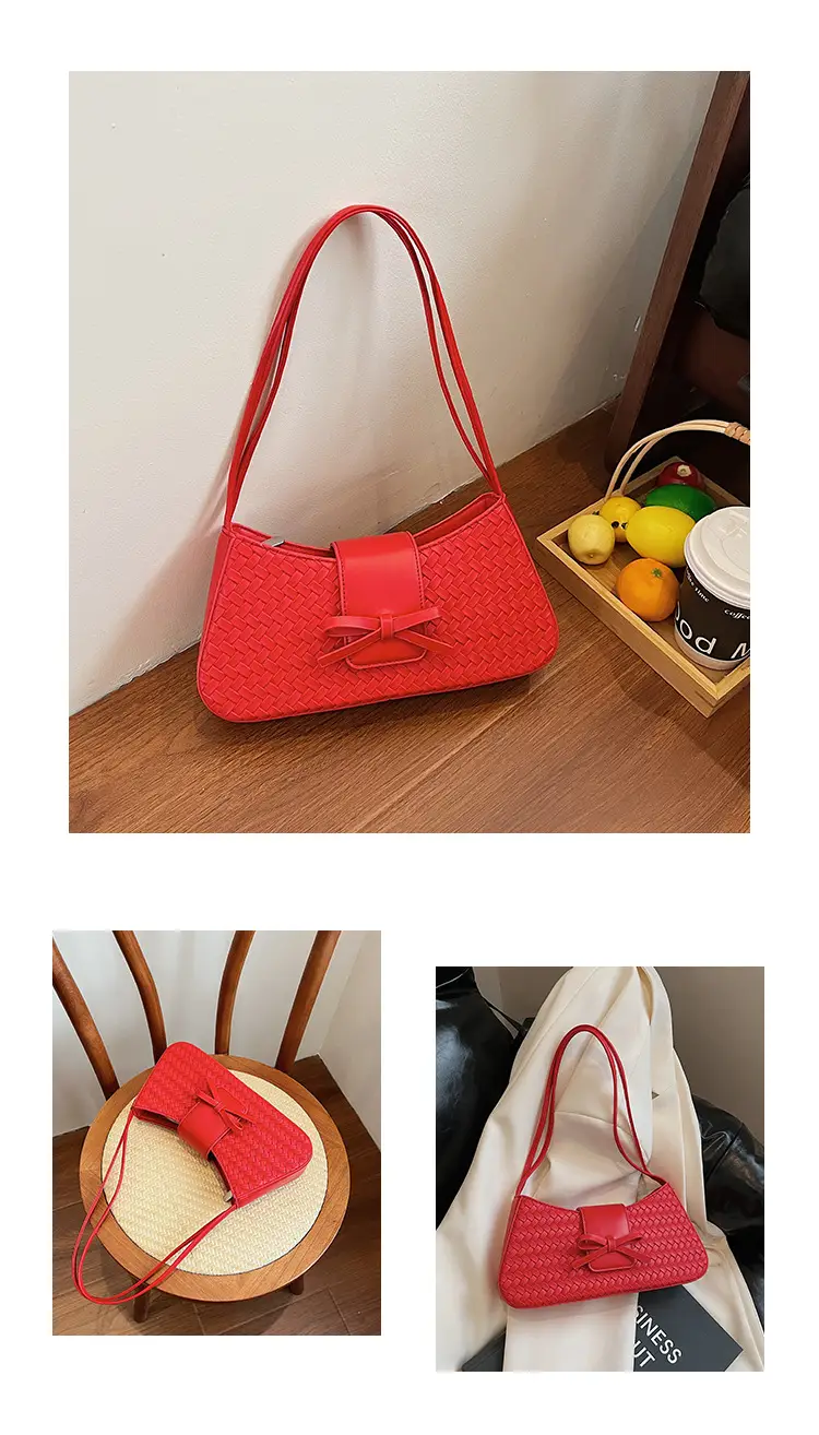 2025 Summer Niche Bag for Women Beige Textured Shoulder Bag — feature 13