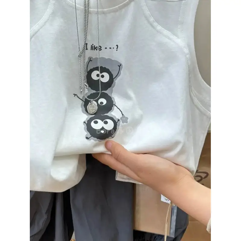 Boys Cotton Vests White Cartoon 2025 Summer - Image 7