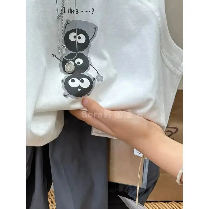 Boys Cotton Vests White Cartoon 2025 Summer — feature 7