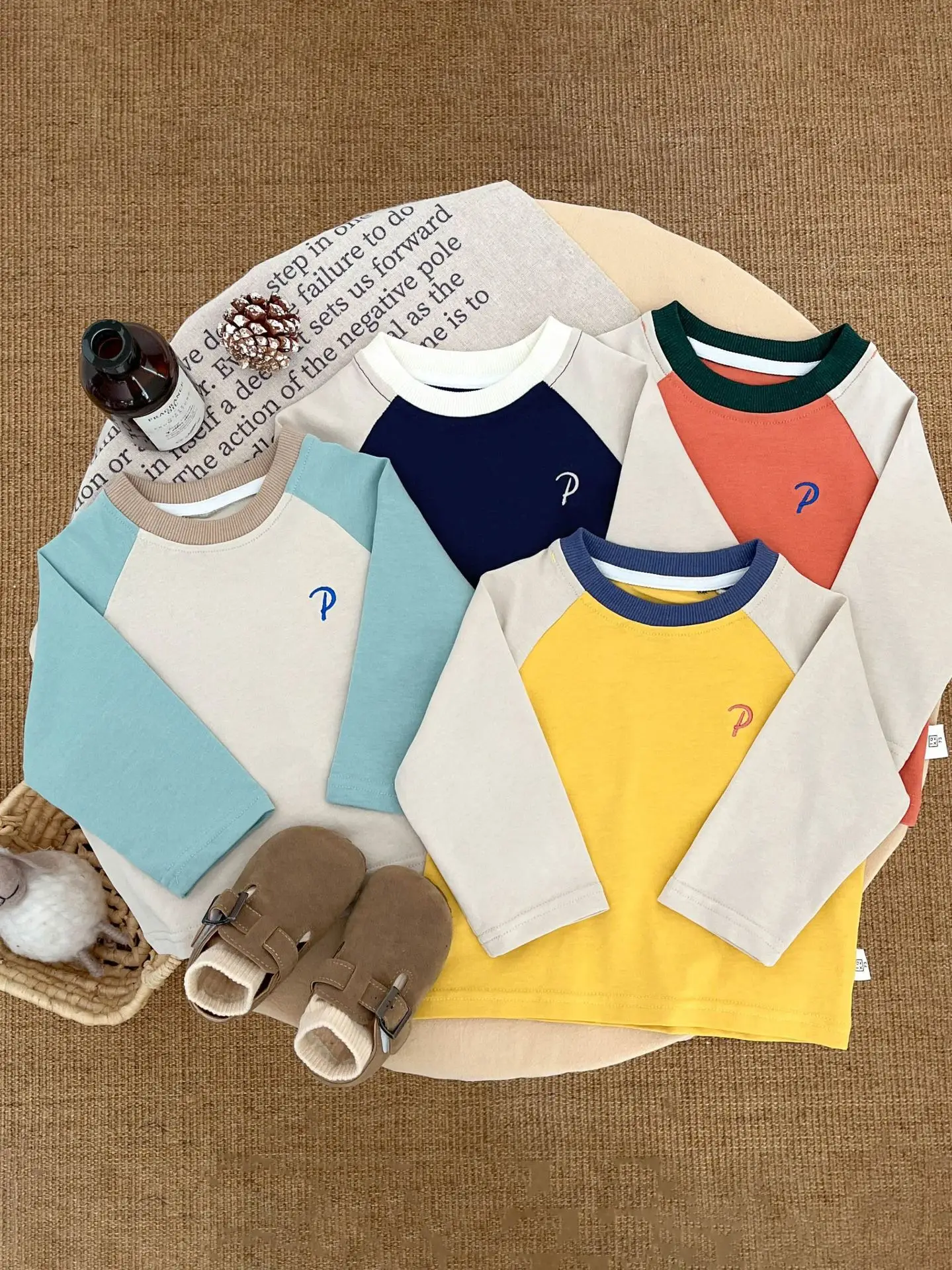 Boys Long Sleeve T-Shirt White Blue Autumn 2025 - Image 5