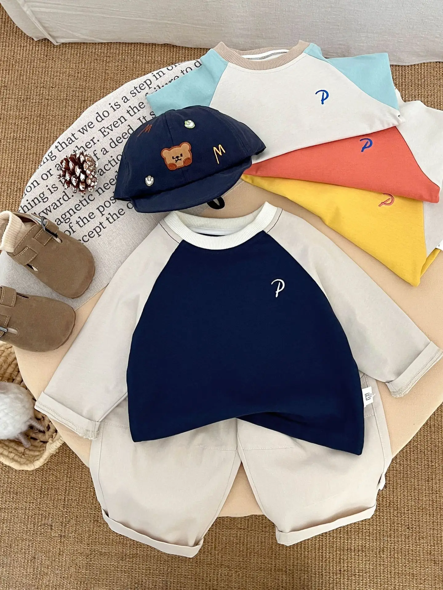 Boys Long Sleeve T-Shirt White Blue Autumn 2025 - Image 6