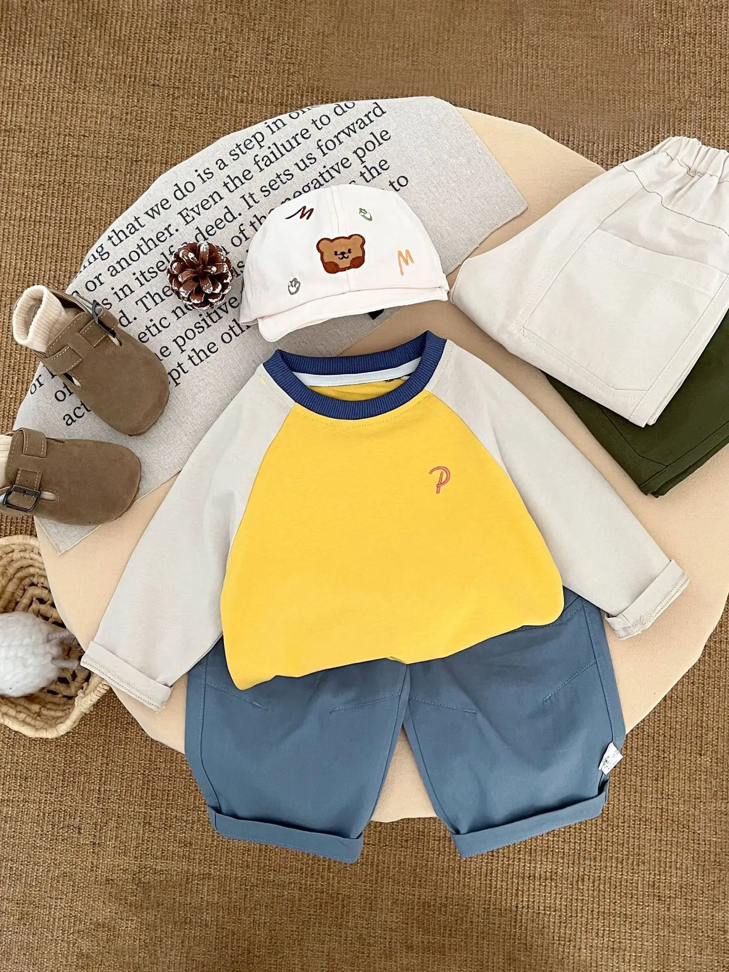 Boys Long Sleeve T-Shirt White Blue Autumn 2025 - Image 7
