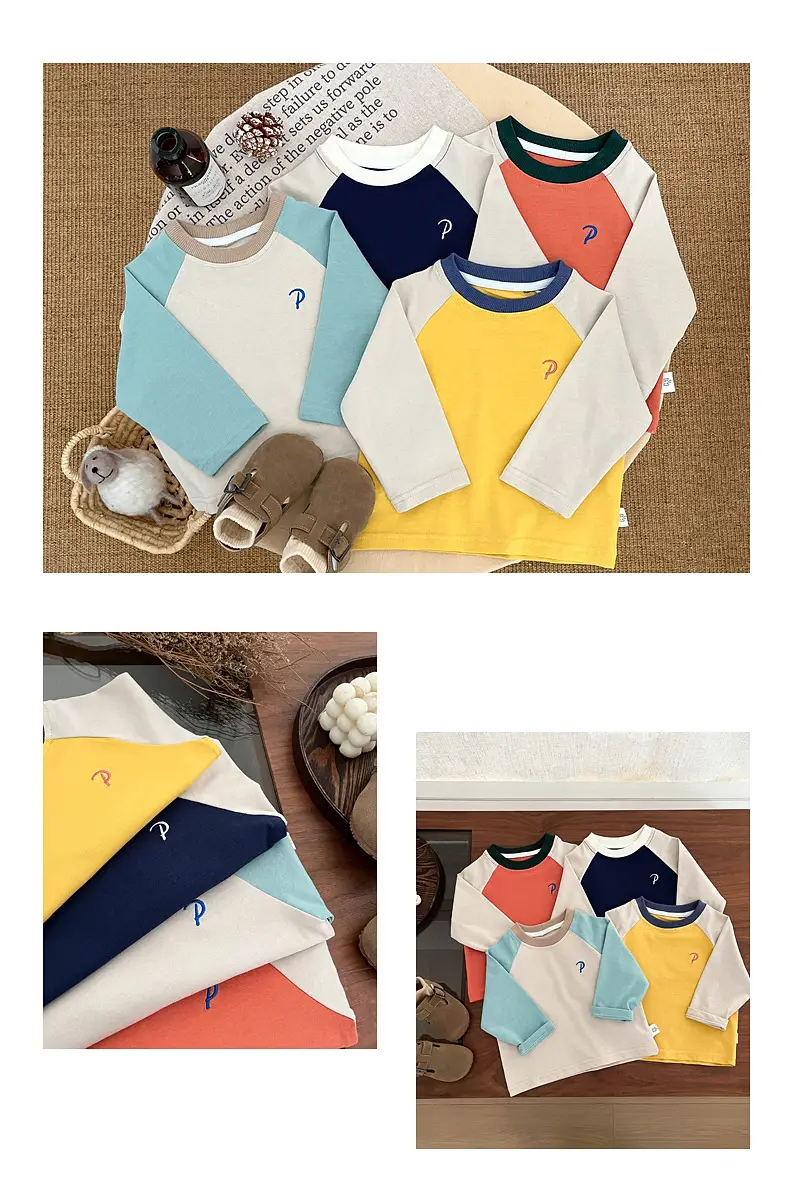 Boys Long Sleeve T-Shirt White Blue Autumn 2025 — feature 9