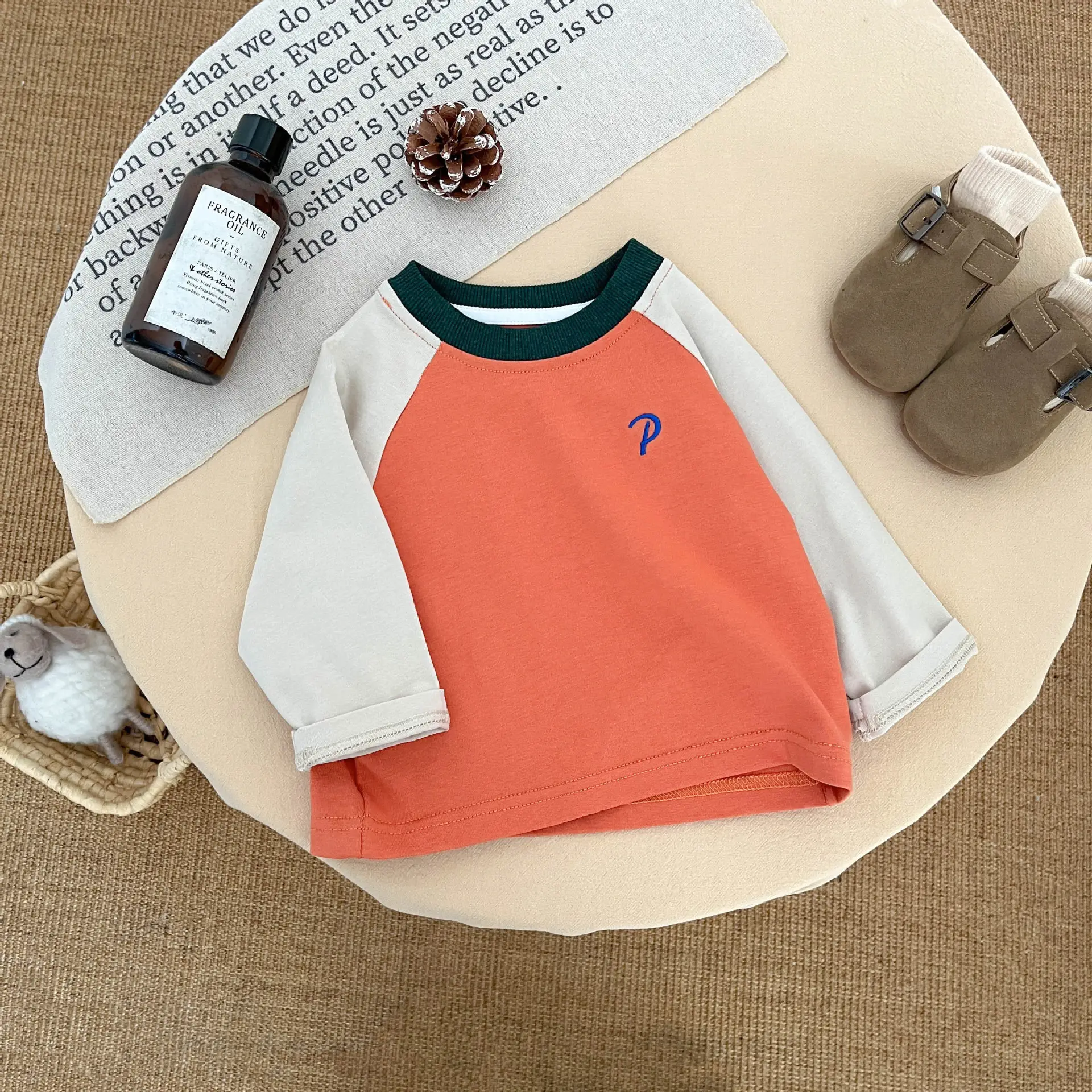 Boys Long Sleeve T-Shirt White Blue Autumn 2025 - Image 3