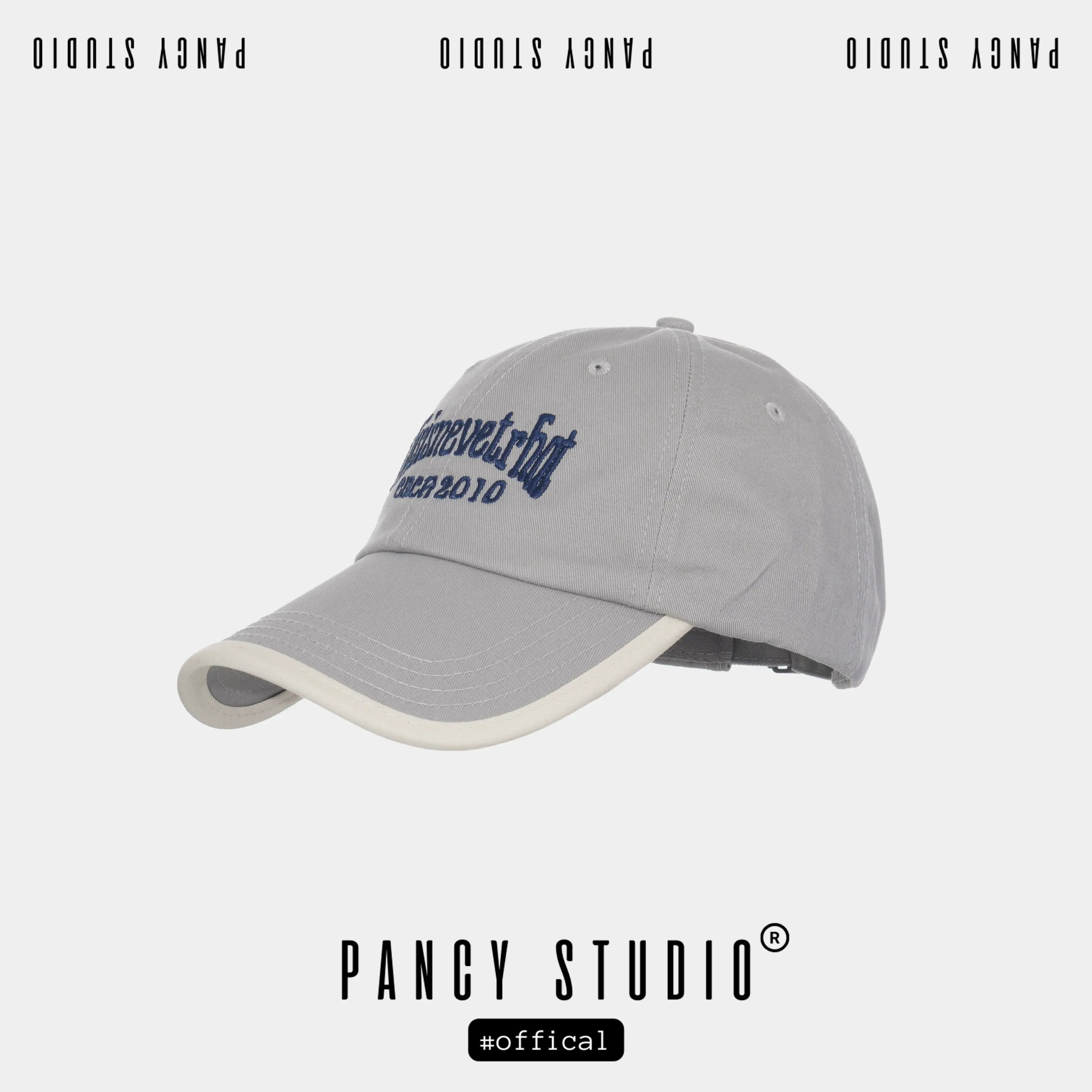 Pink American Retro Baseball Cap with Embroidered Letters
