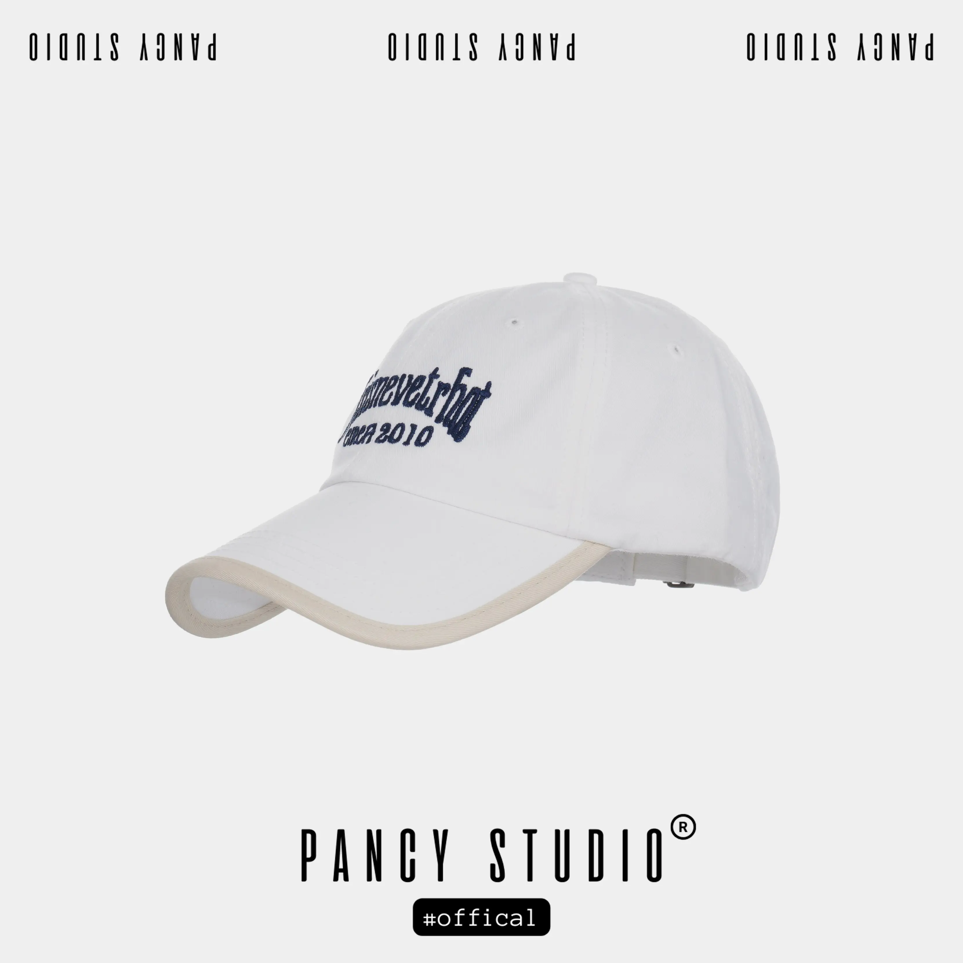 Pink American Retro Baseball Cap with Embroidered Letters - Image 3