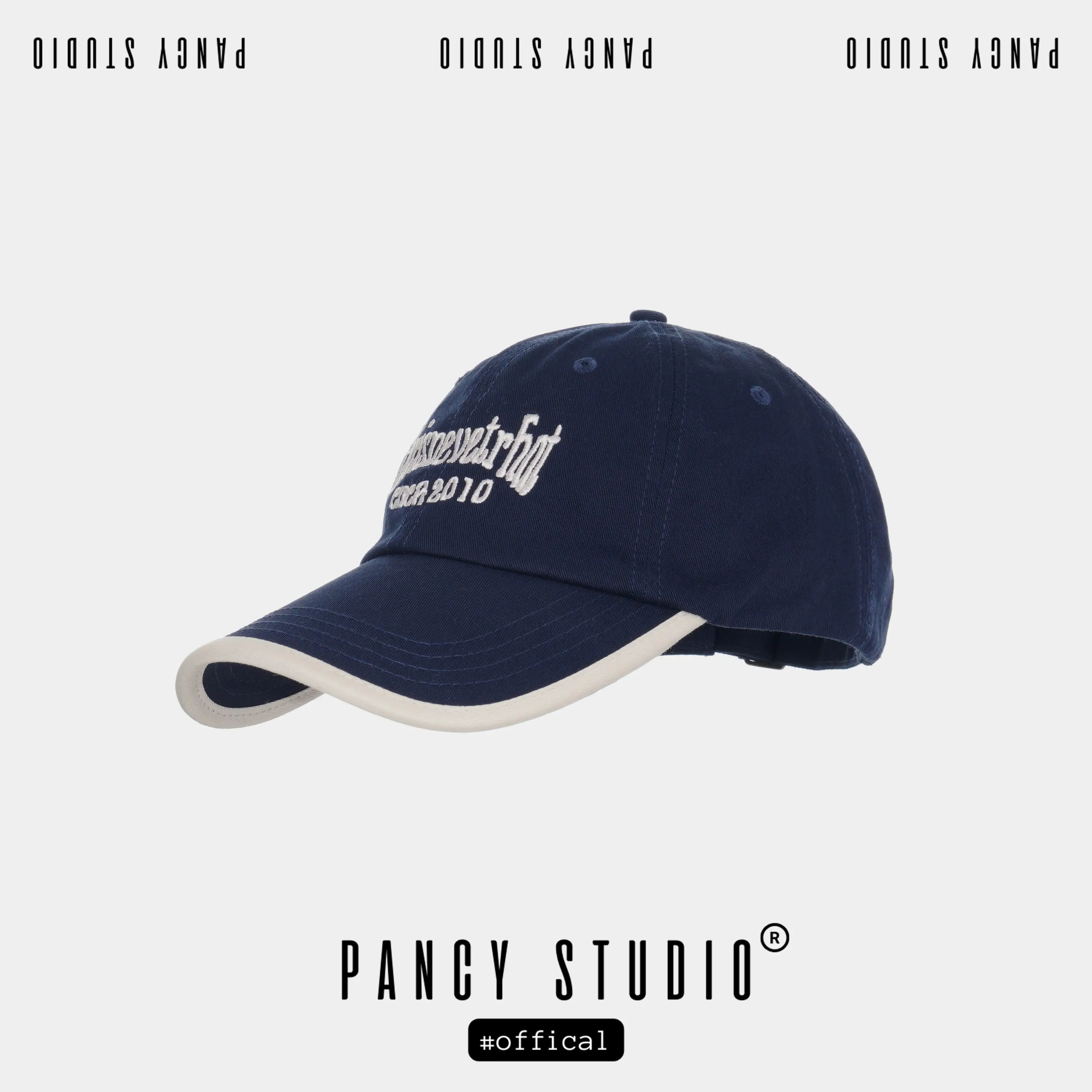 Pink American Retro Baseball Cap with Embroidered Letters - Image 4