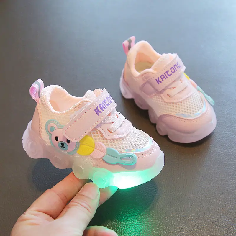 Summer 0-1-3 Year Old Male and Female Baby Toddler Shoes Infant Kidsren's Shoes Lighted Mesh Shoes Sandals Baby Sports Shoes - Image 2