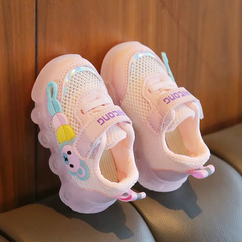 Summer 0-1-3 Year Old Male and Female Baby Toddler Shoes Infant Kidsren's Shoes Lighted Mesh Shoes Sandals Baby Sports Shoes - Image 9