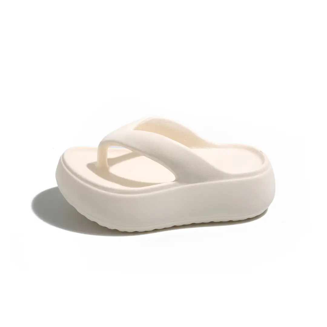 Heightening Thick-Soled Flip-Flops for Women in Summer Eva with a Sense of Stepping on for Outer Wear Non-Slip Bathing Home Beach Flip-Flops - Image 9
