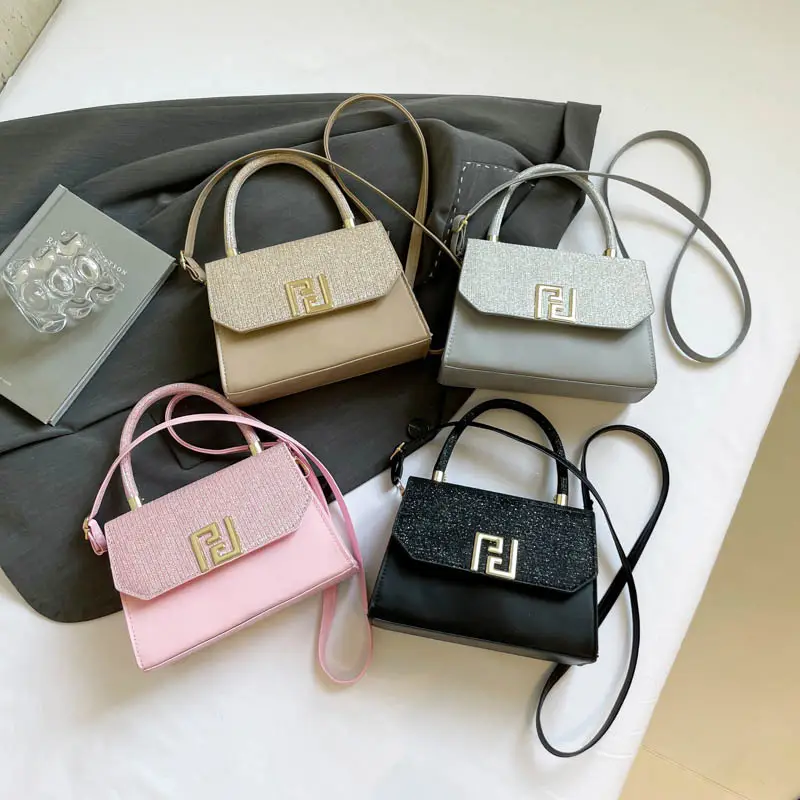 Women's White Glitter Crossbody Bag with FPU Logo - Image 6