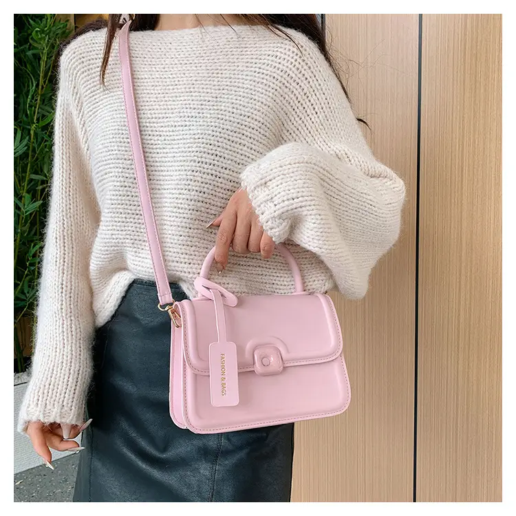 Korean Style Small Square Bag Beige Shoulder Crossbody — feature 10