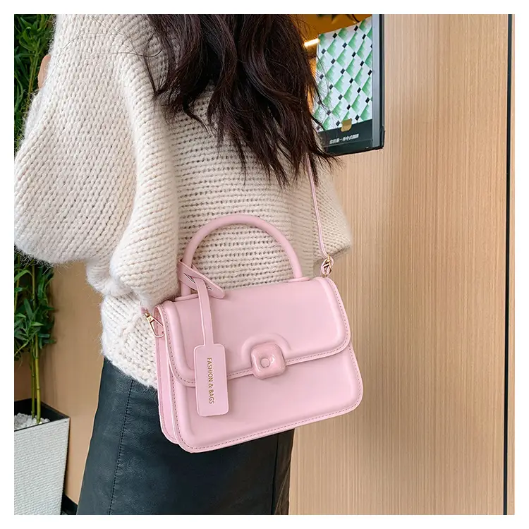 Korean Style Small Square Bag Beige Shoulder Crossbody — feature 11