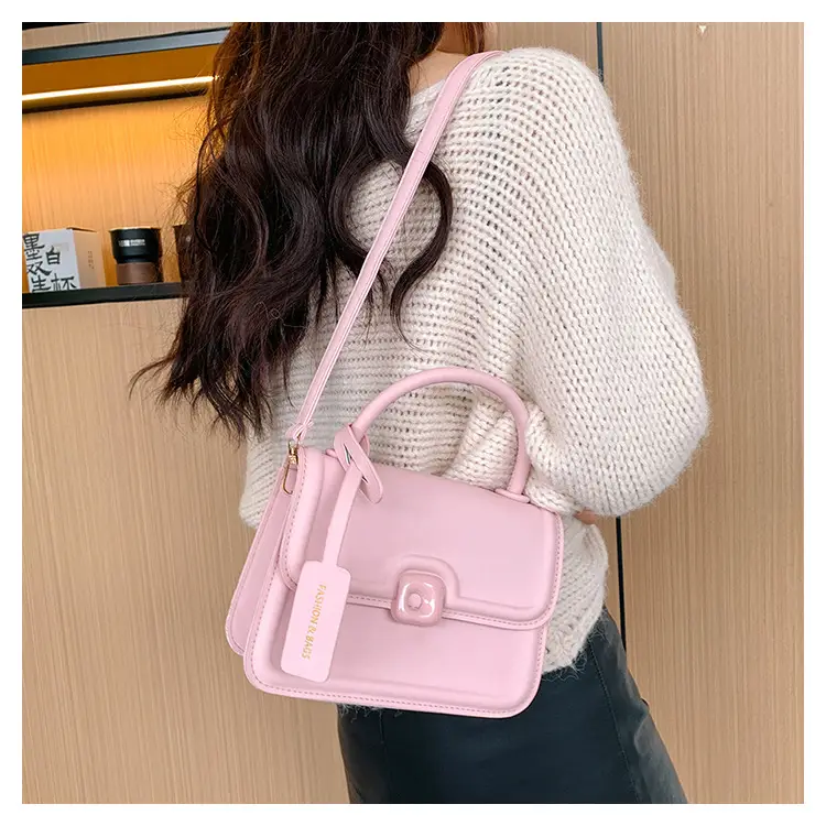 Korean Style Small Square Bag Beige Shoulder Crossbody — feature 12
