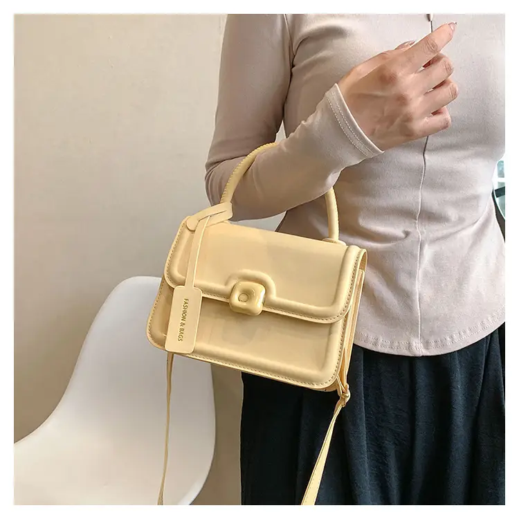 Korean Style Small Square Bag Beige Shoulder Crossbody — feature 19