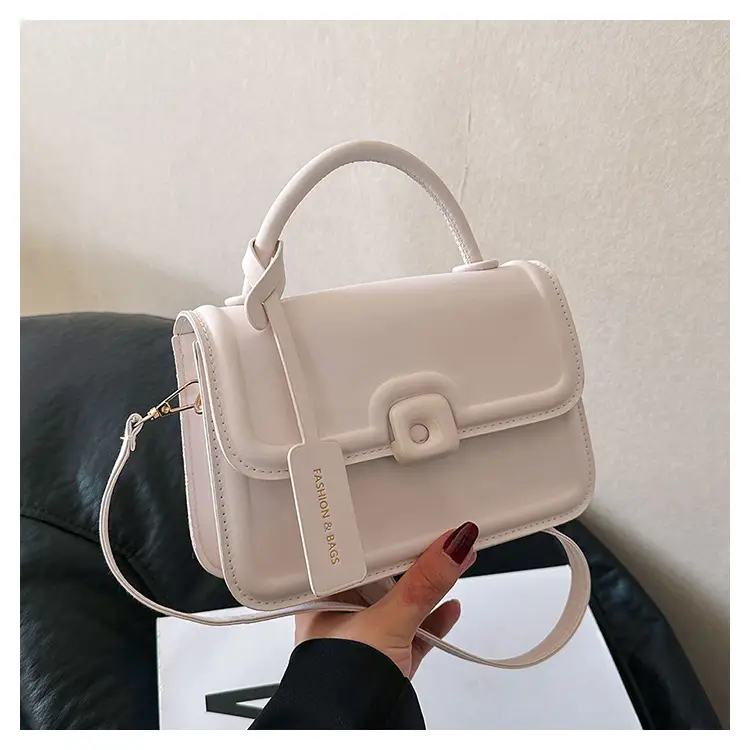 Korean Style Small Square Bag Beige Shoulder Crossbody — feature 25