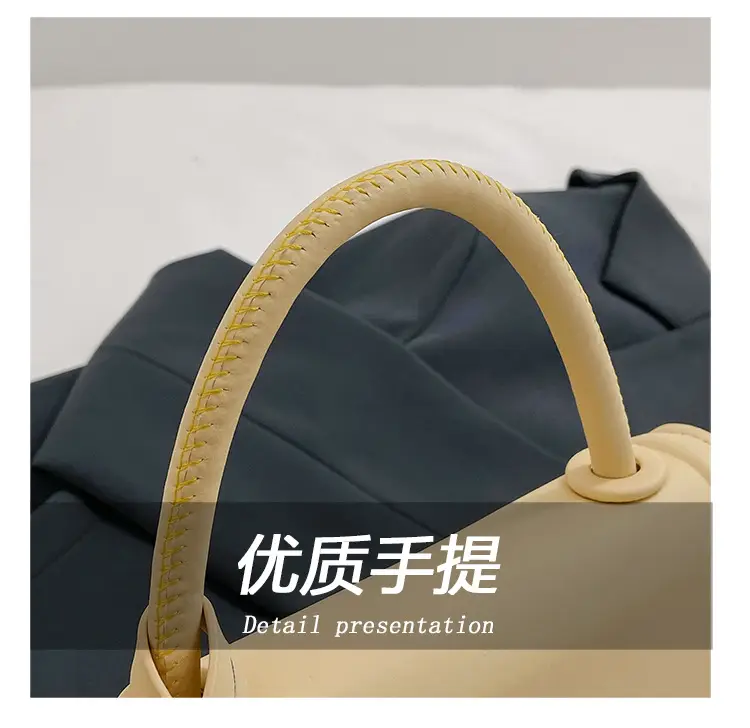 Korean Style Small Square Bag Beige Shoulder Crossbody — feature 5