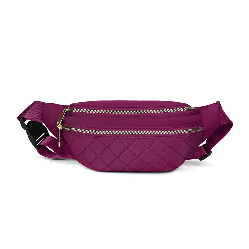 New Foreign Trade Diamond Pattern Waist Bag for Men Women - Image 11