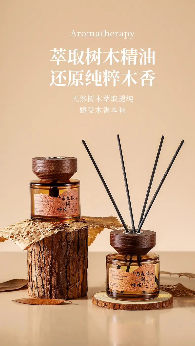 Ebony Agarwood Car Aromatherapy Fireless Aromatherapy Wooden Long-Lasting Diffusing Car Perfume Fragrance Ornaments Car and Home Dual Use — feature 5