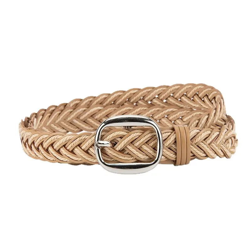 Woven Korean Belt for Women & Men with Pin Buckle - Image 11