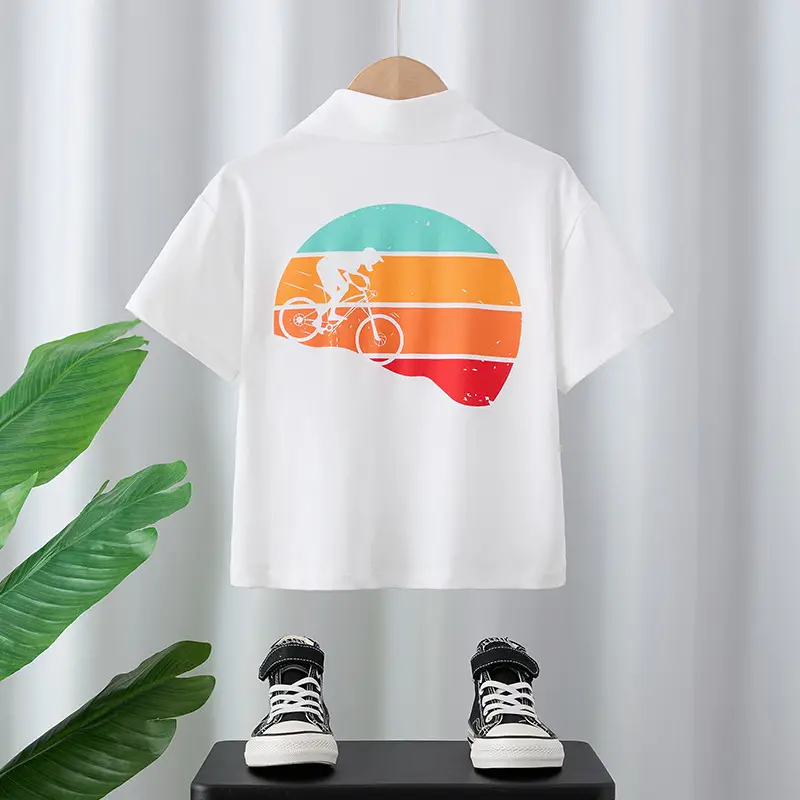 2025 Summer New Polo Shirt Embroidered Baby Boy T-Shirt