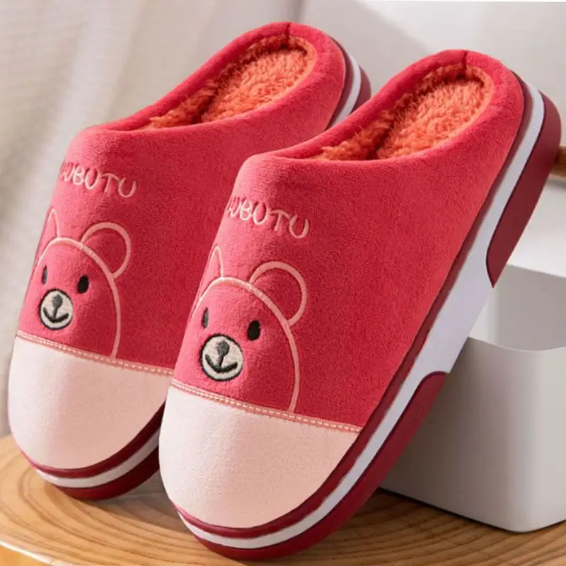 New 2026 Cotton Slippers for Men and Women, Winter Thick-Soled Non-Slip Indoor Warm Home Slippers for Men and Couples