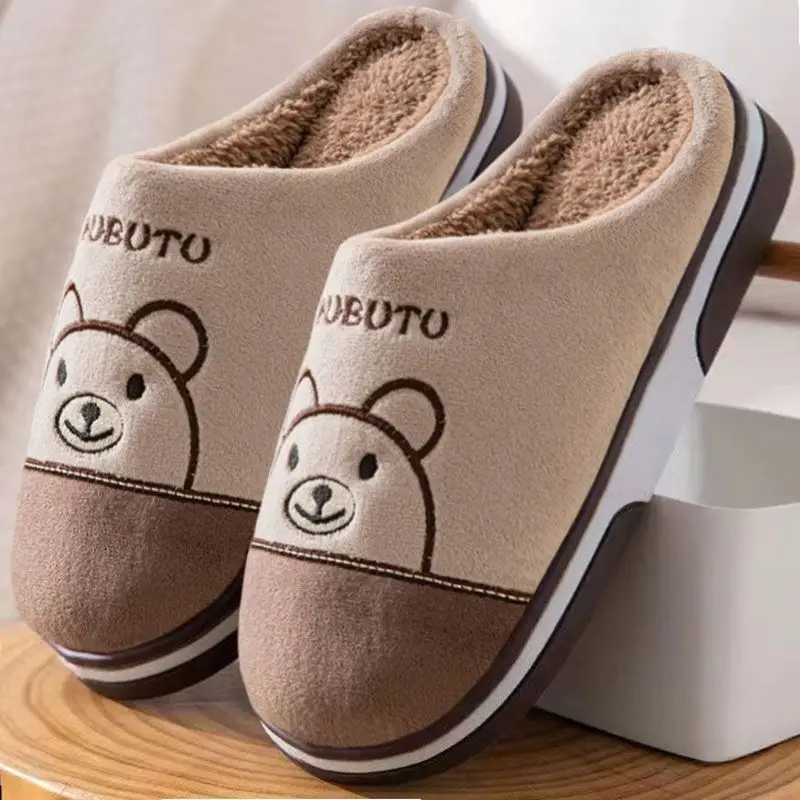 New 2026 Cotton Slippers for Men and Women, Winter Thick-Soled Non-Slip Indoor Warm Home Slippers for Men and Couples