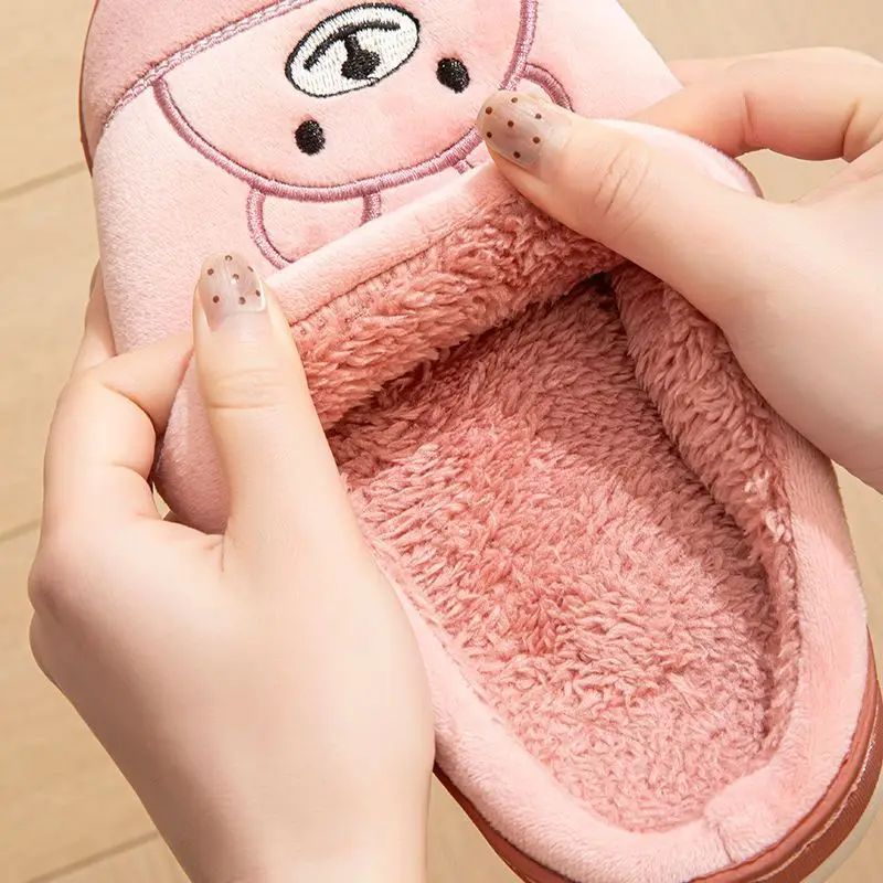 New 2026 Cotton Slippers for Men and Women, Winter Thick-Soled Non-Slip Indoor Warm Home Slippers for Men and Couples
