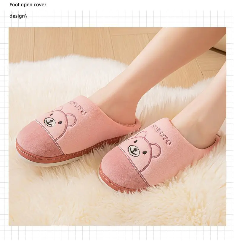 New 2026 Cotton Slippers for Men and Women, Winter Thick-Soled Non-Slip Indoor Warm Home Slippers for Men and Couples — feature 11