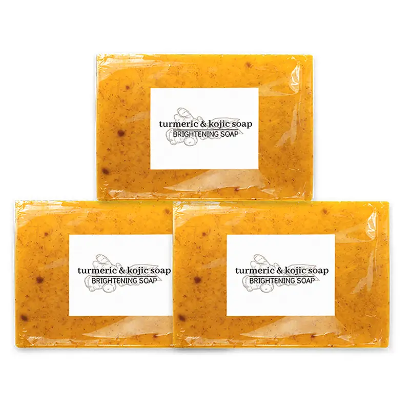 European and American Tk Turmeric Lemon Soap 100g Deep Cleansing and Moisturizing Facial Cleanser Lemon Turmeric Kojic Acid Soap - Image 10