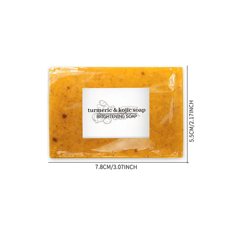 European and American Tk Turmeric Lemon Soap 100g Deep Cleansing and Moisturizing Facial Cleanser Lemon Turmeric Kojic Acid Soap - Image 11