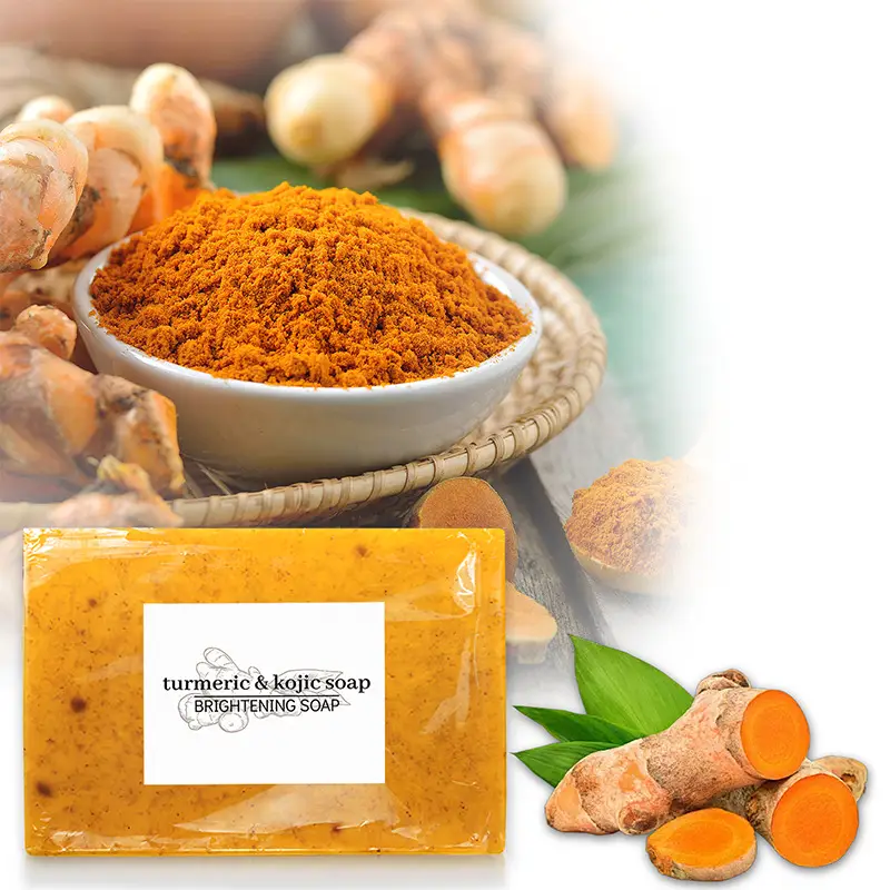 European and American Tk Turmeric Lemon Soap 100g Deep Cleansing and Moisturizing Facial Cleanser Lemon Turmeric Kojic Acid Soap — feature 11