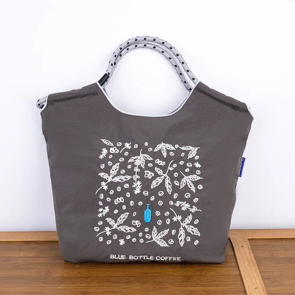 Women's Cartoon Print Shoulder Tote Bag Grey Pink